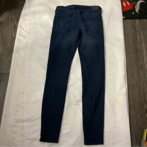 Aeropostale Low Rise Dark Wash Denim Jean 4 Long Classic Preppy Minimalist - Picture 4 of 9